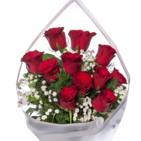  Konyaaltı Çiçek Siparişi 11 Adet Kırmızı Güller Çiçek Buketi - AKSEKİ