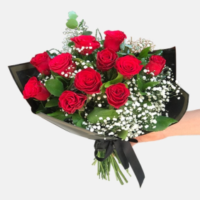Antalya Çiçek Siparişi  11 Adet Kırmızı Güller Çiçek Buketi - SARISU