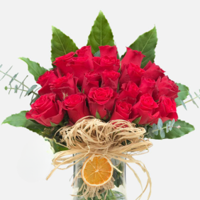  Muratpaşa Çiçek Siparişi  21 Adet Kırmızı Güller Çiçek Aranjmanı - TOPÇULAR