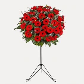  Manavgat Çiçek Siparişi Kırmızı Gerbera Ferforje Aranjmanı