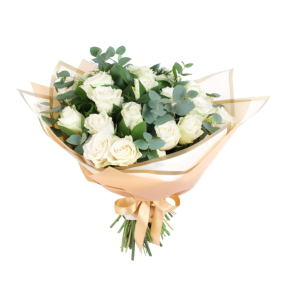 Muratpaşa Çiçek Siparişi  19 Adet Beyaz Güller Çiçek Buketi - FETHİYE