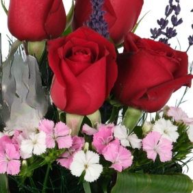 Antalya Çiçek Siparişi  Gri Vazo Kırmızı Güller ve Hüsnü Yusuf Çiçekleri - KIZILTOPRAK