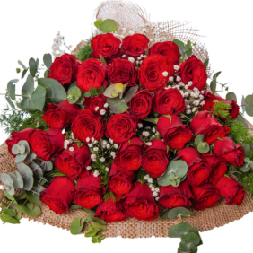 Konyaaltı Çiçek Siparişi 35 Adet Kırmızı Güller Çiçek Buketi - ANTALYA