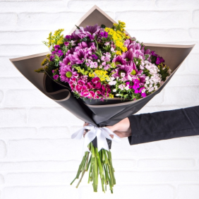 Antalya Çiçek Siparişi  Renkli Hüsnü Yusuf Çiçek Buketi - KARAKIZ