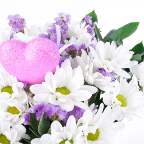  Konyaaltı Çiçek Siparişi Beyaz Papatya Çiçek Buketi - YAZIR